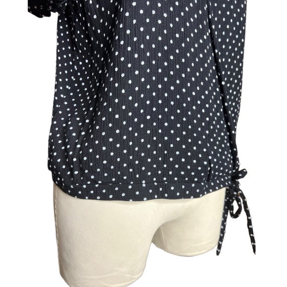 Pink Republic Side Knot Wrap Polka Dot Top size L - Picture 8 of 16